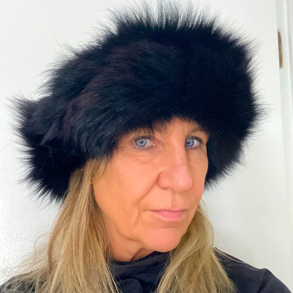 Faux Fur ear warmer adjustable